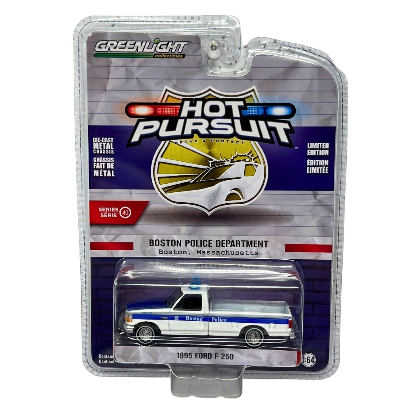 Greenlight Hot Pursuit 1995 Ford F-250 1:64 Diecast