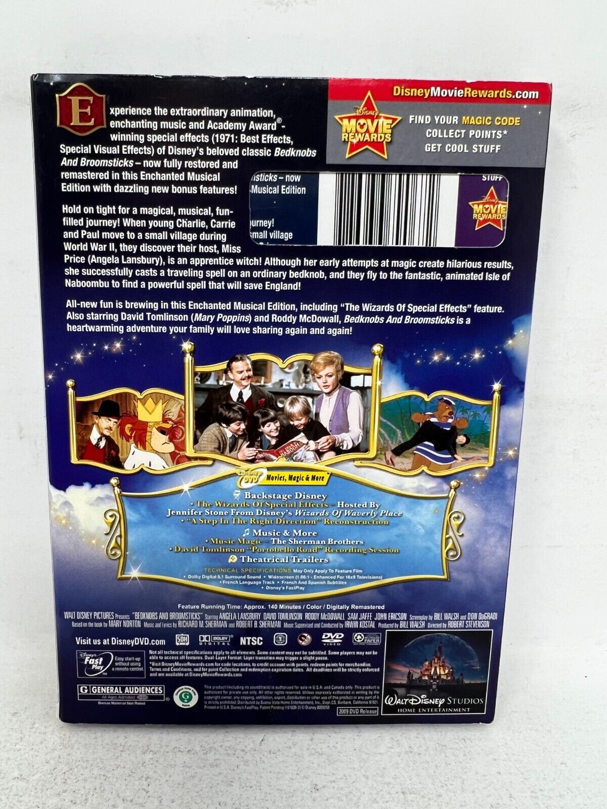 Disney Bedknobs and Broomsticks (DVD) Live Action Good Condition!!!