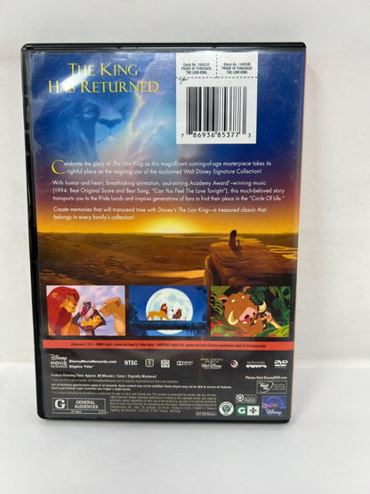 Disney The Lion King (DVD) Signature Collection Classic Good Condition!!!