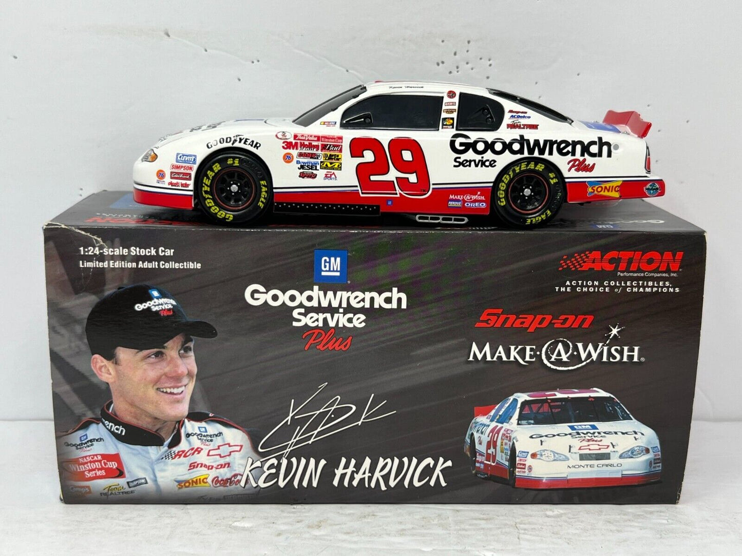 Action Nascar #29 Kevin Harvick Goodwrench Make A Wish Monte Carlo 1:24 Diecast