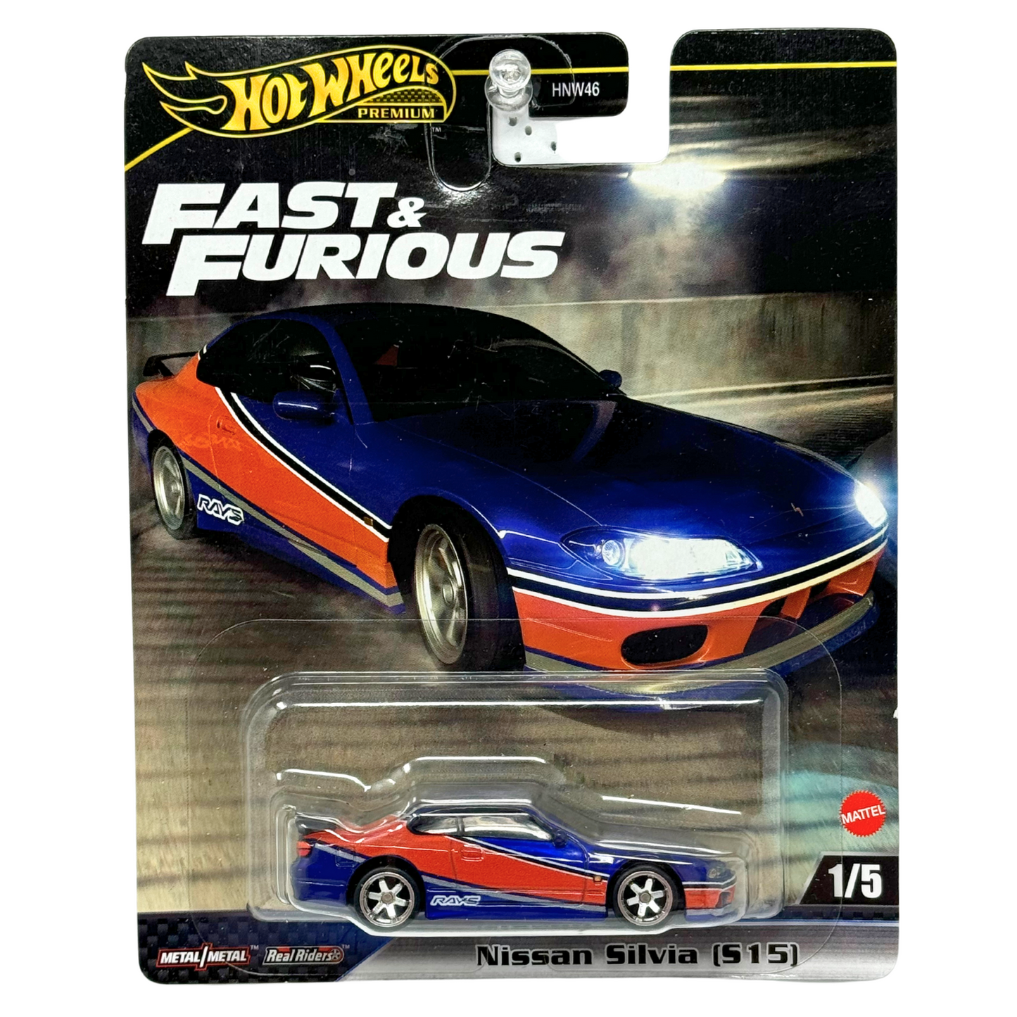 Hot Wheels Premium Nissan Silvia (S15) Fast & Furious 1:64 Diecast