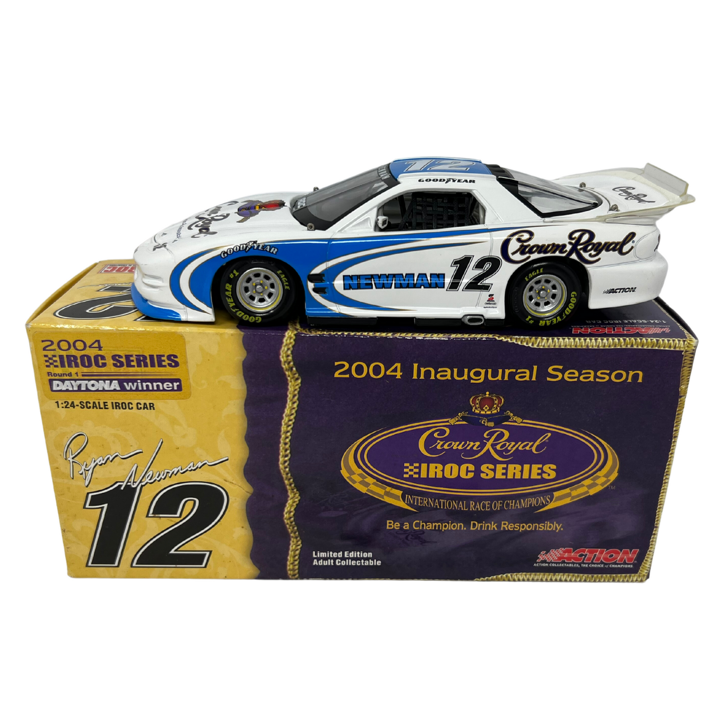 Action Nascar #12 Ryan Newman Crown Royal 2004 IROC Xtreme 1 of 204 1:24 Diecast