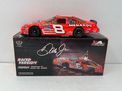 Action Nascar #8 Dale Earnhardt Jr. Menards Chevy Daytona Raced Win 1:24 Diecast