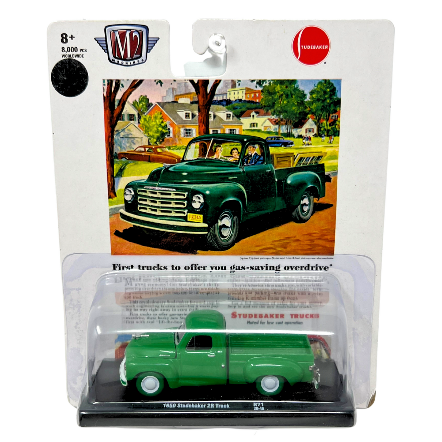 M2 Machines 1950 Studebaker 2R Truck CHASE Auto-Drivers 1:64 Diecast