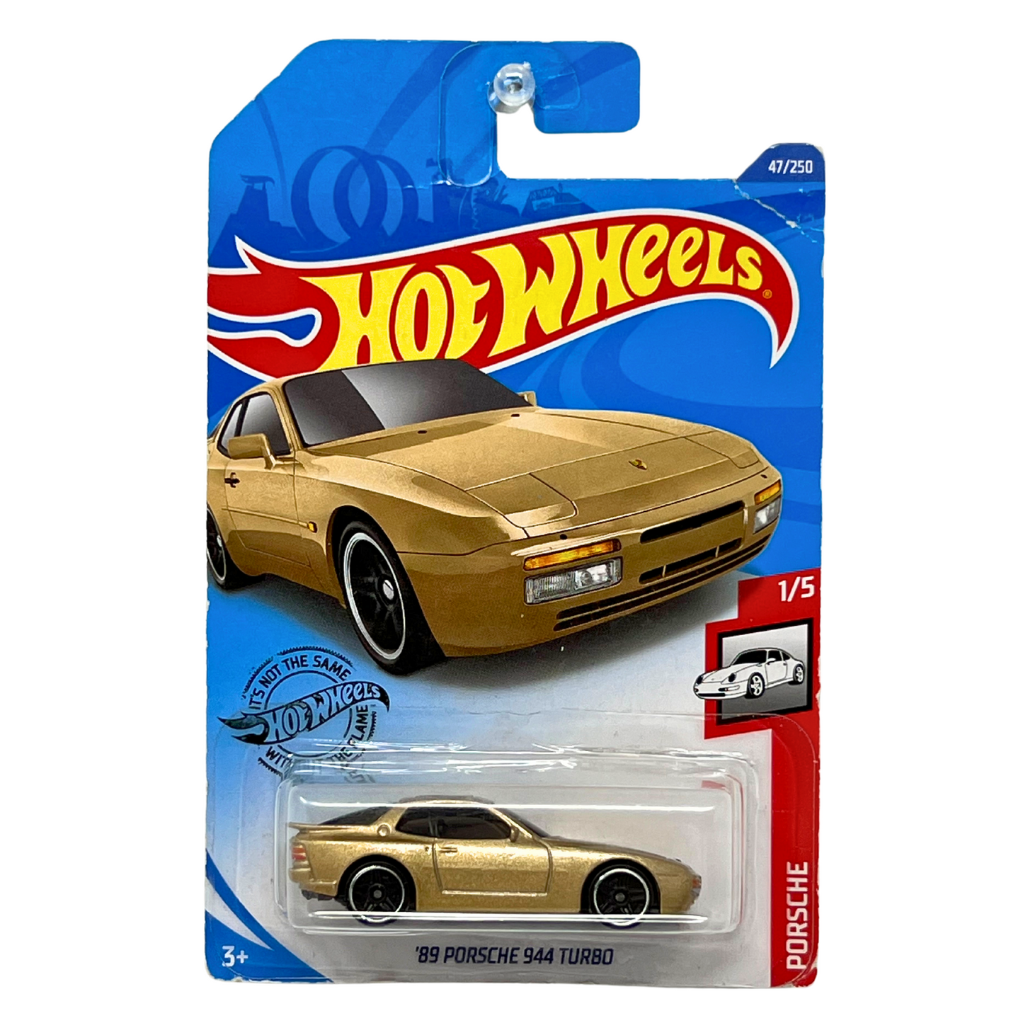 Hot Wheels 1989 Porsche 944 Turbo 1:64 Diecast Gold V2