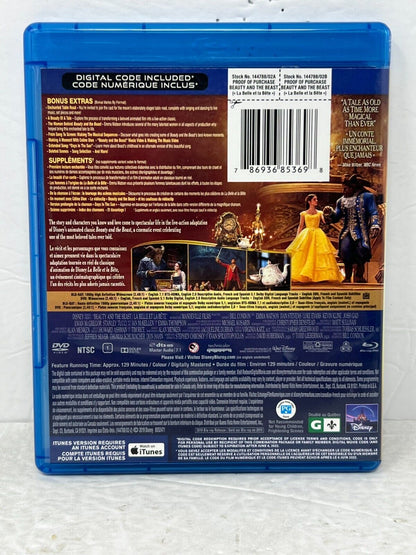 Disney Beauty and the Beast Live Action (Blu-ray) Good Condition!!!