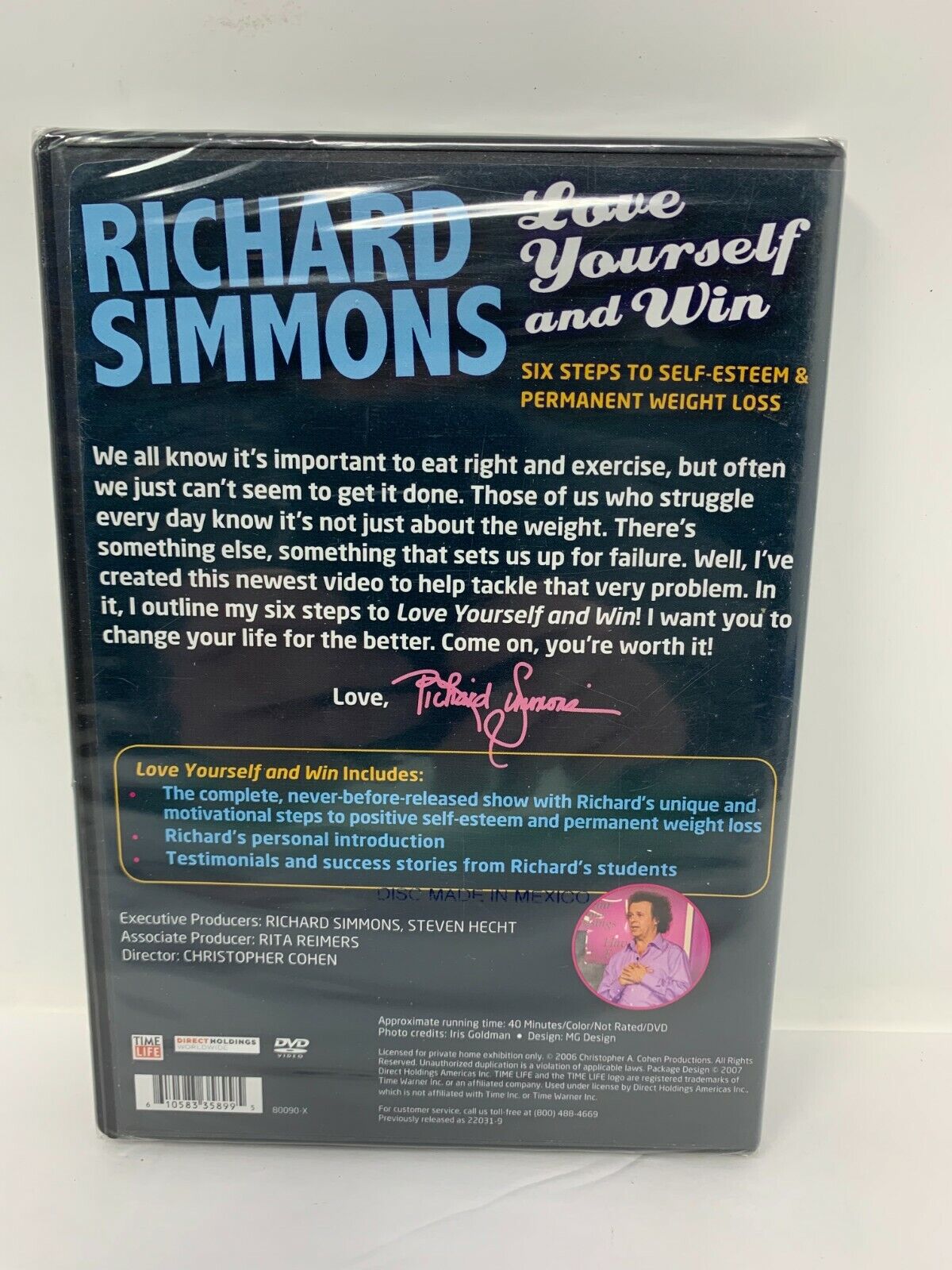 Richard Simmons Love Yourself & Win (DVD) Educational Brand New and Sealed!!!
