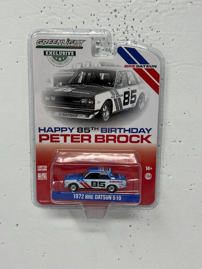 Greenlight Hobby Exclusive Happy Birthday 1972 Bre Datsun 510 1:64 Diecast