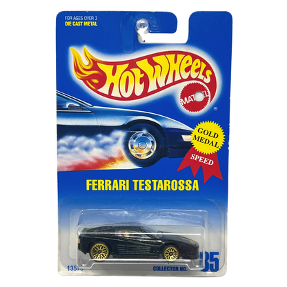 Hot Wheels Gold Medal Speed Ferrari Testarossa Black 1:64 Diecast