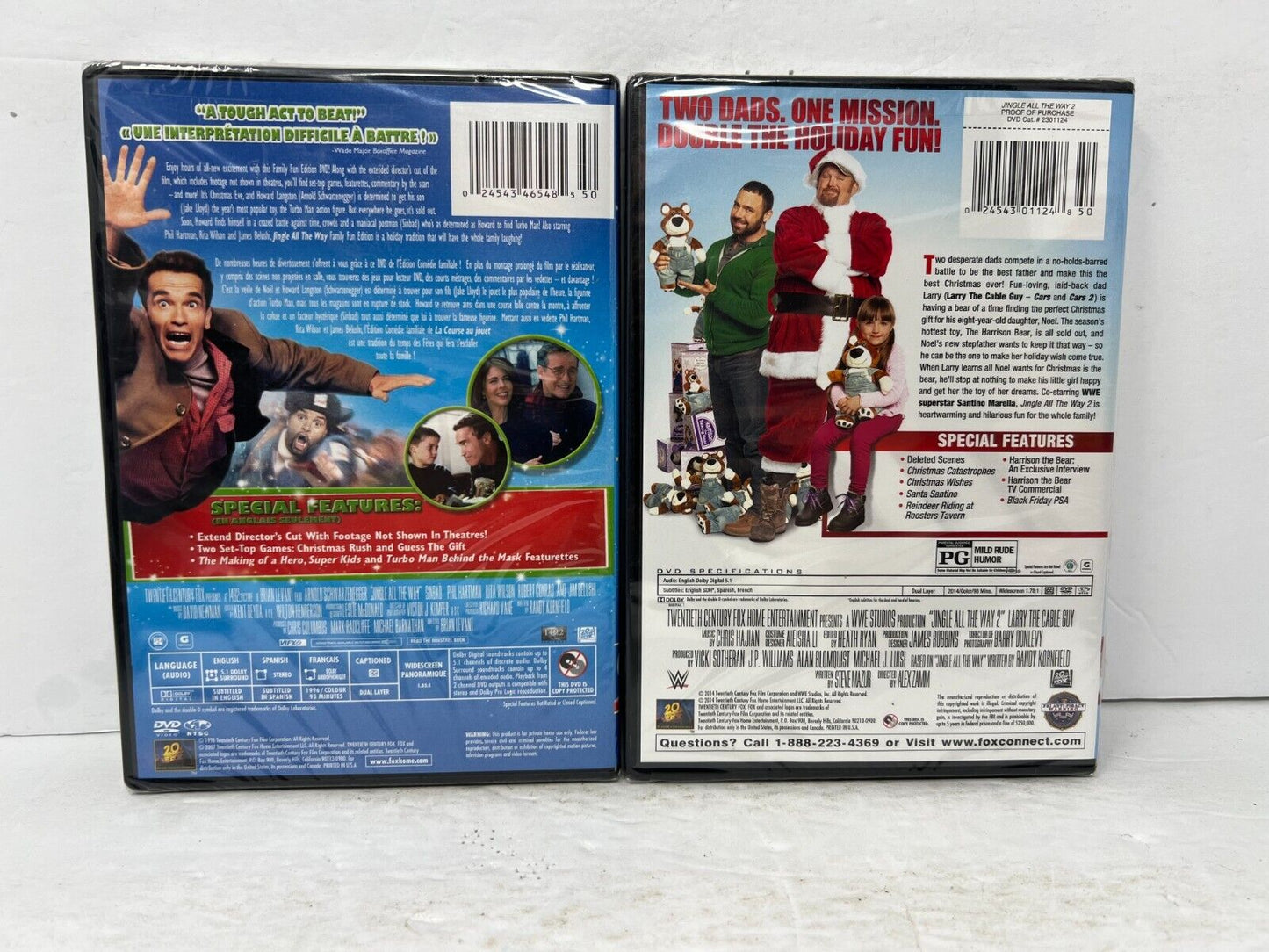 Jingle All the Way 1 & 2 (DVD) Christmas New and Sealed!!!