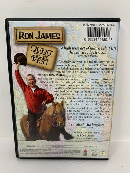 Ron James Quest for the West (DVD) Stand-up Comedy Good Condition!!!