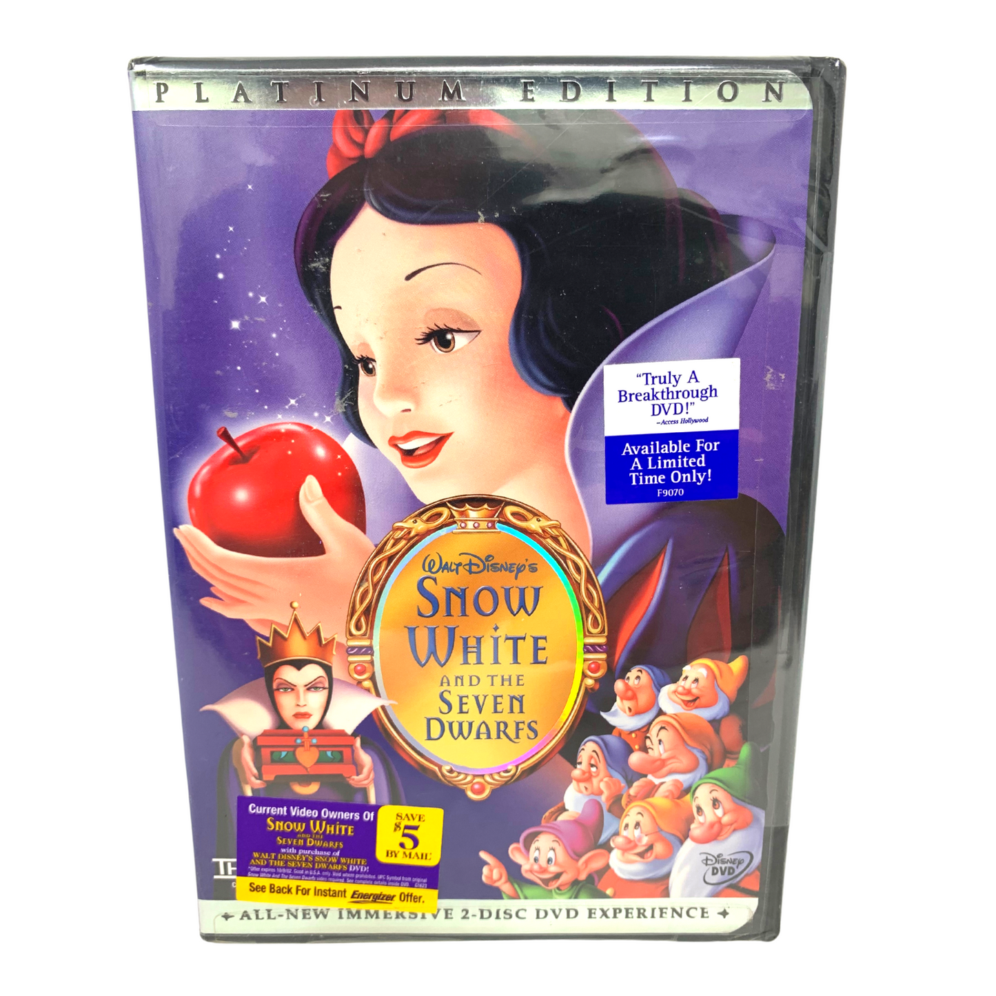 Snow White and the Seven Dwarfs (DVD) Disney Classic New and Sealed!! RARE OOP!!