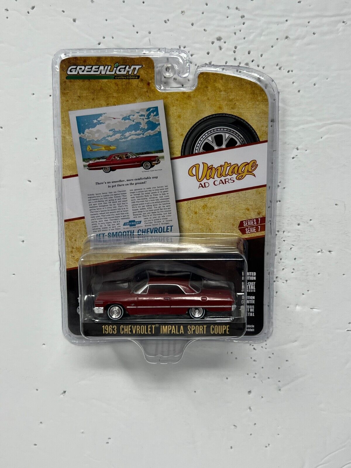 Greenlight Vintage Ad Cars 1983 Chevrolet Impala Sport Coupe 1:64 Diecast