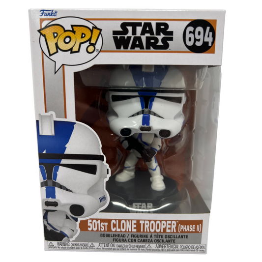 Funko Pop! Star Wars #694 501st Clone Trooper (Phase II) Bobble-Head