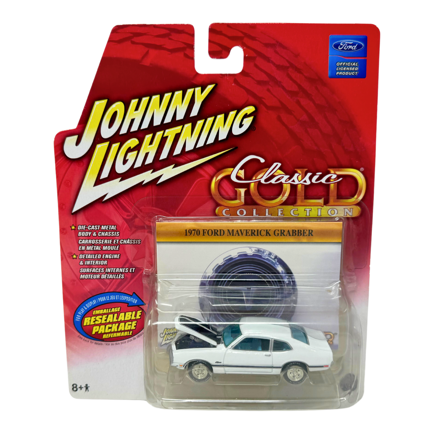 Johnny Lightning Classic Gold 1970 Ford Maverick Grabber 1:64 Diecast