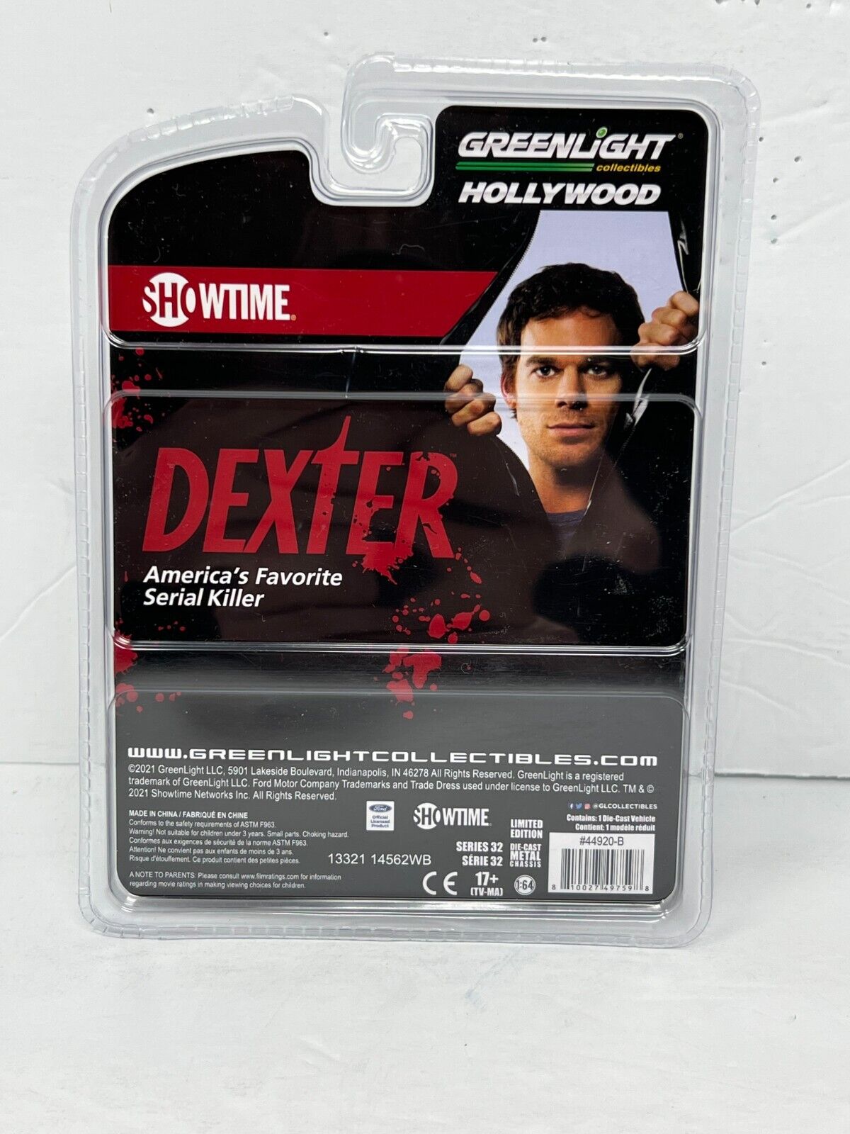 Greenlight Hollywood Dexter 2001 Ford Crown Victoria 1:64 Diecast