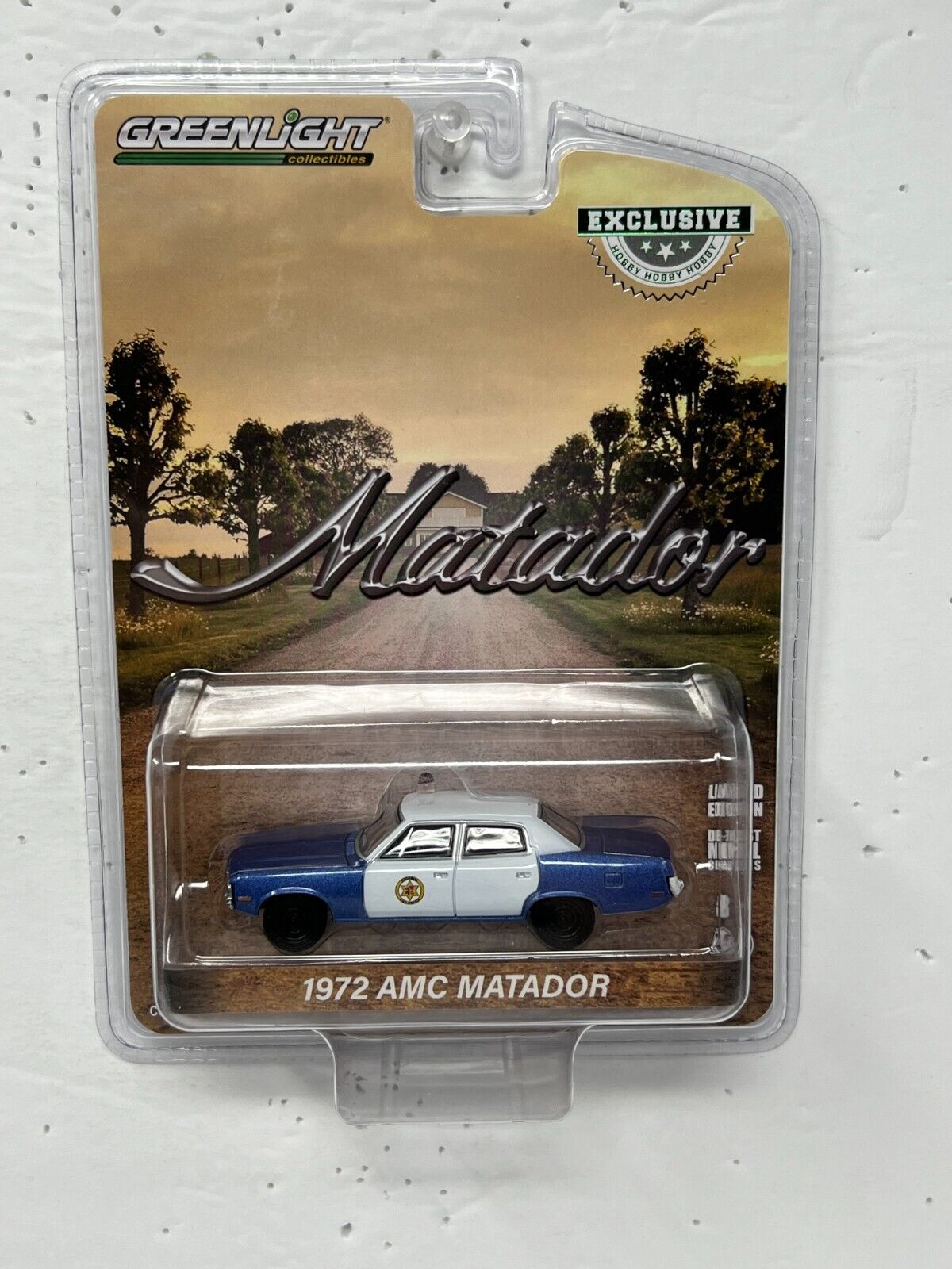 Greenlight Hobby Exclusive Matador 1972 AMC Matador 1:64 Diecast Multi-Color