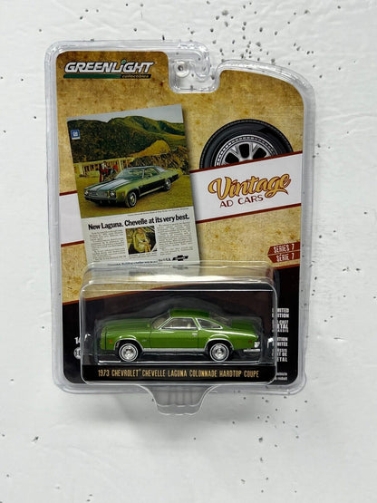 Greenlight Vintage Ad Cars 1973 Chevy Chevelle Laguna Hardtop 1:64 Diecast V2