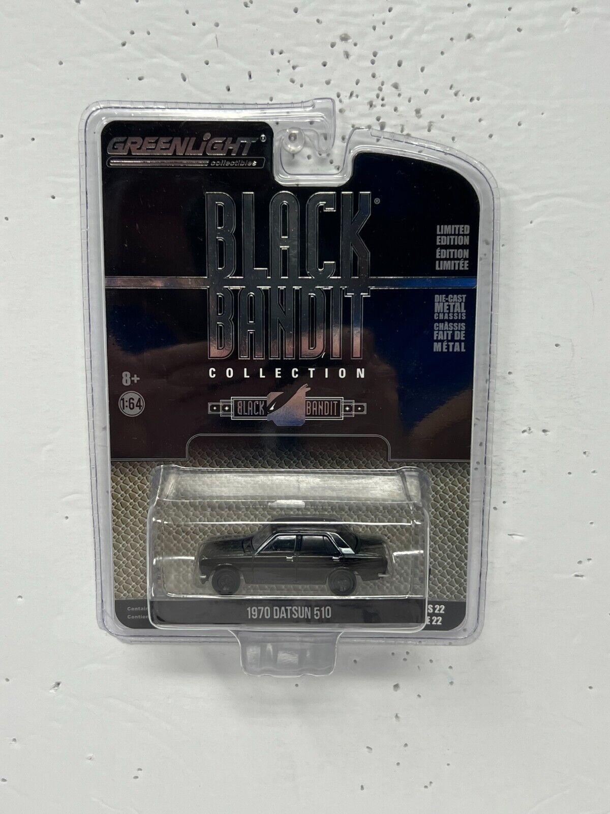 Greenlight Black Bandit 1970 Datsun 510 1:64 Diecast