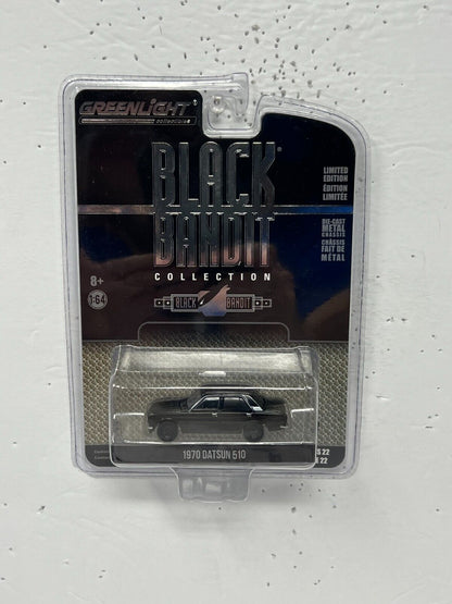 Greenlight Black Bandit 1970 Datsun 510 1:64 Diecast