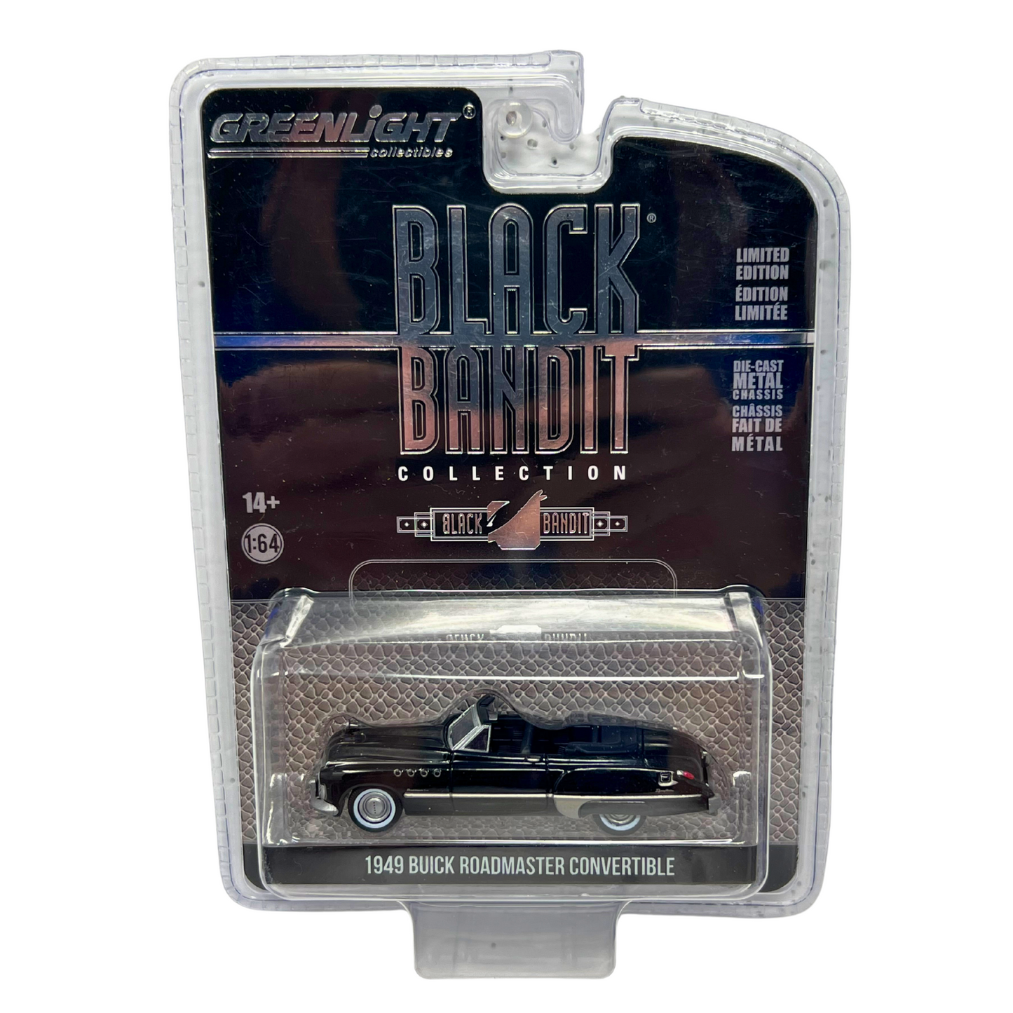 Greenlight Black Bandit 1949 Buick Roadmaster Convertible 1:64 Diecast V5