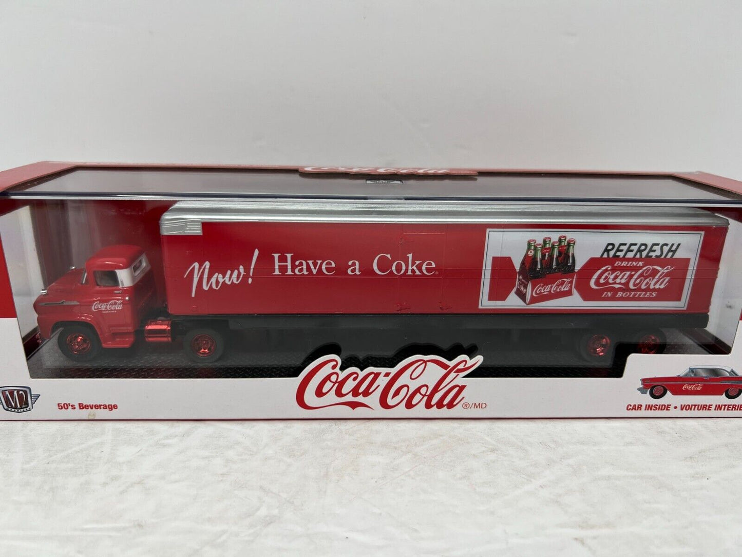 M2 Machines Coca-Cola Spartan LCF & 1957 Chevy Bel Air CHASE 1:64 Diecast