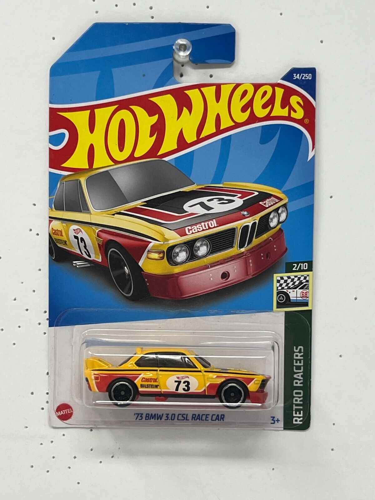 Hot Wheels Retro Racers 1973 BMW 3.0 CSL Race Car 1:64 Diecast