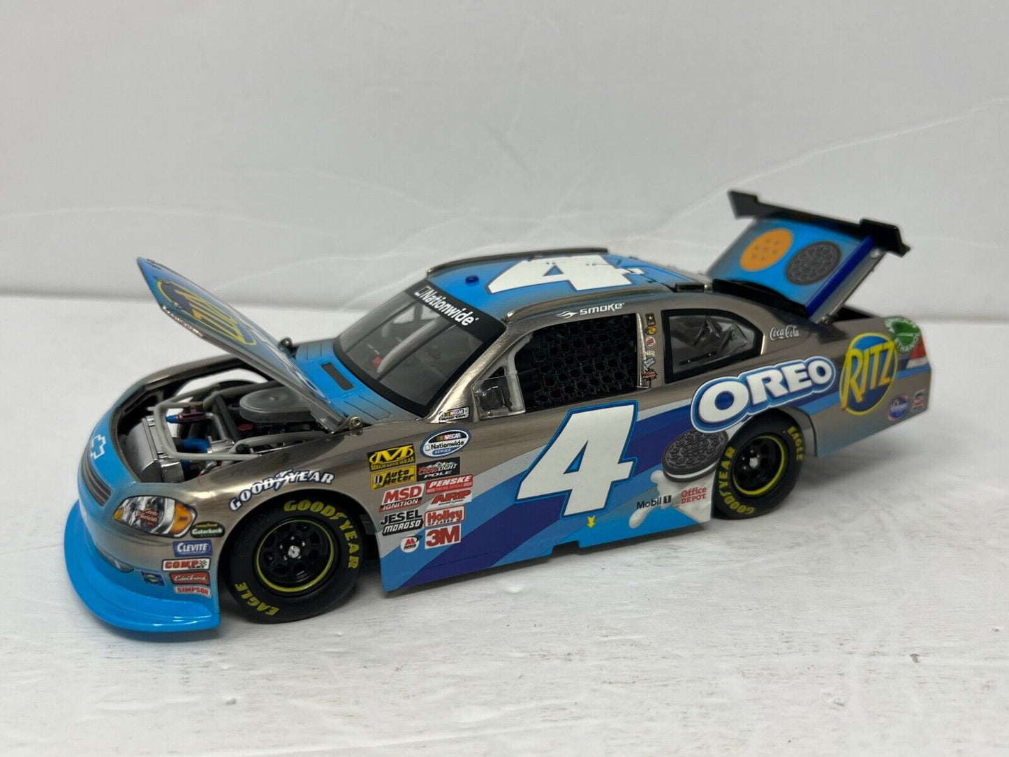 Lionel Nascar #4 Tony Stewart Ritz Oreo Chevy Impala Brushed Metal 1:24 Diecast