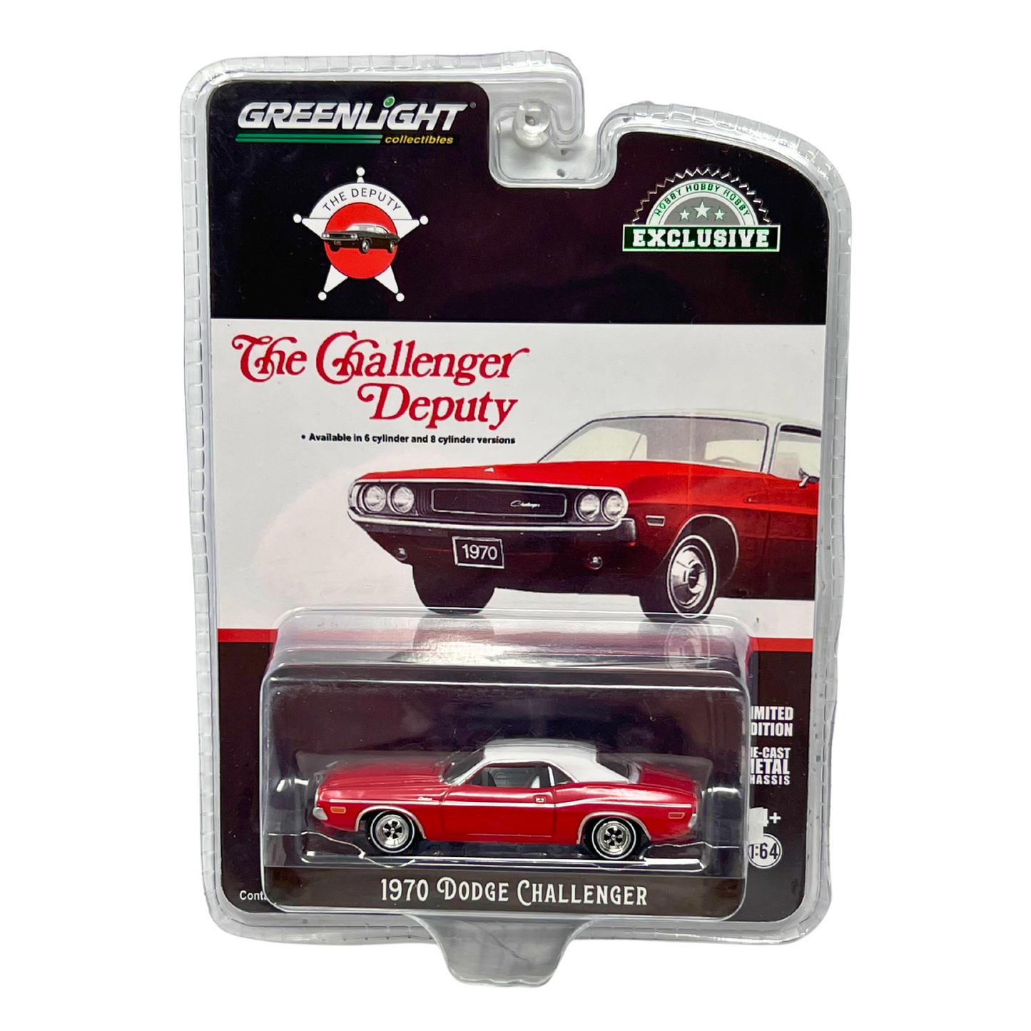 Greenlight Hobby Excl. The Challenger Deputy 1970 Dodge Challenger 1:64 Diecast
