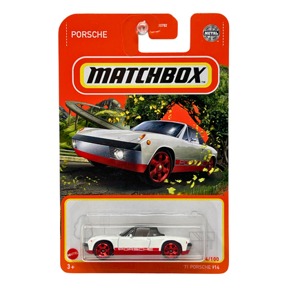 Matchbox 1971 Porsche 914 White 1:64 Diecast Version 5