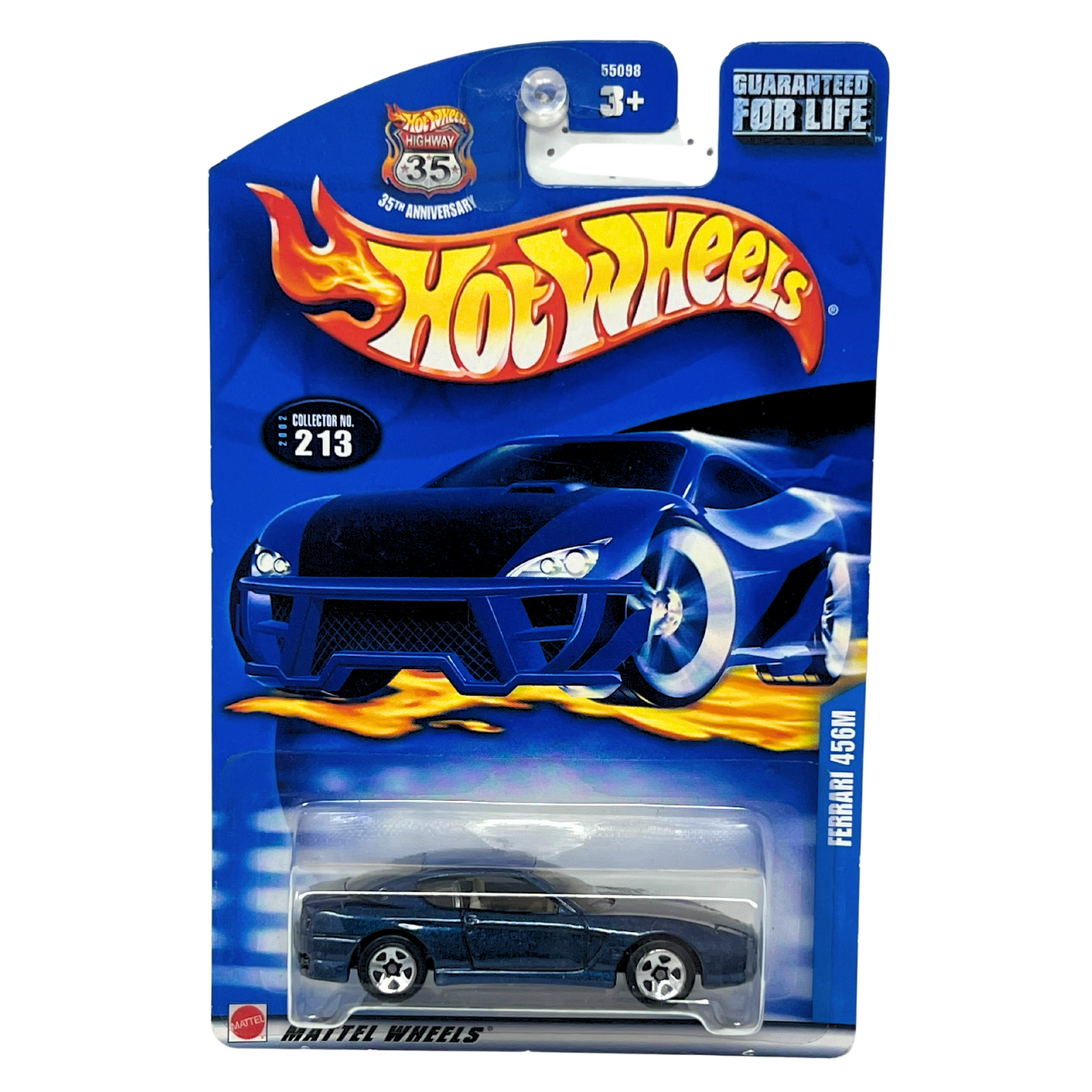 Hot Wheels Highway 35 Ferrari 456M Blue 1:64 Diecast