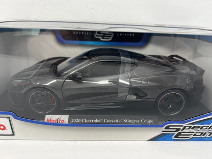 Maisto 2020 Chevrolet Corvette Stingray Coupe Special Edition 1:18 Diecast Gray