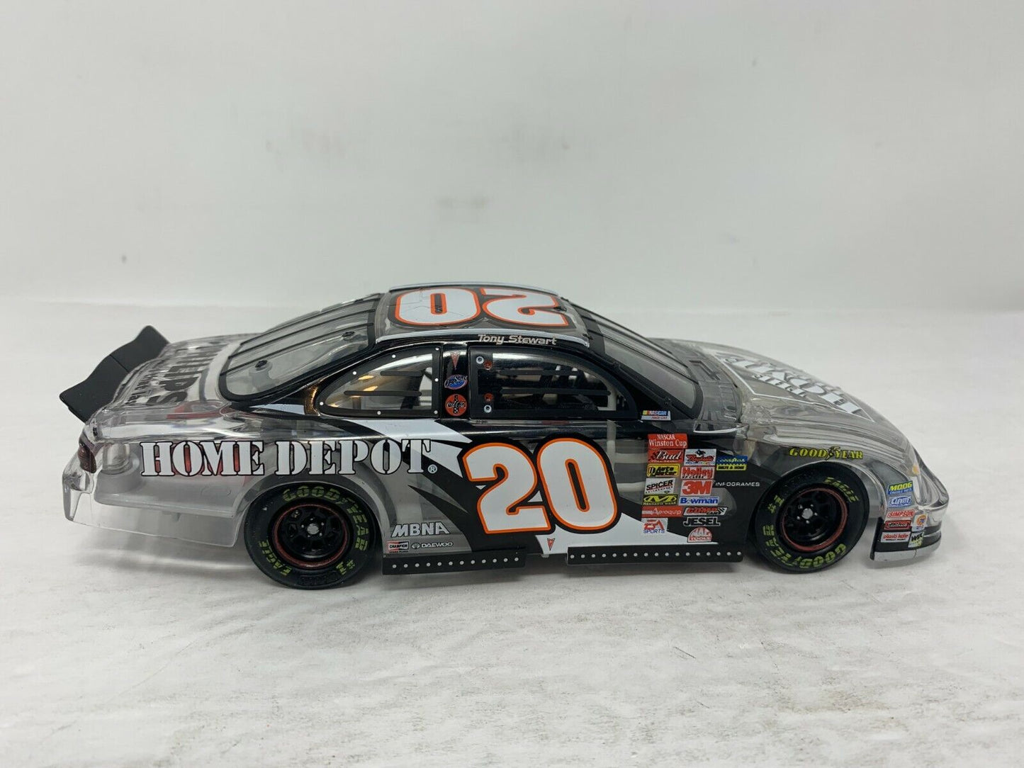 Action Nascar #20 Tony Stewart Home Depot Clear 2002 Grand Prix 1:24 Diecast