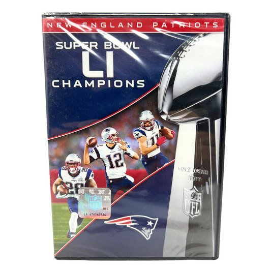 Super Bowl LI Champions New England Patriots (DVD) Sports NFL New and Sealed!!!