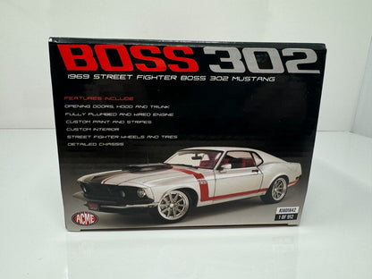 Acme 1969 Street Fighter Boss 302 Mustang Redline 1:18 Diecast 1 of 912