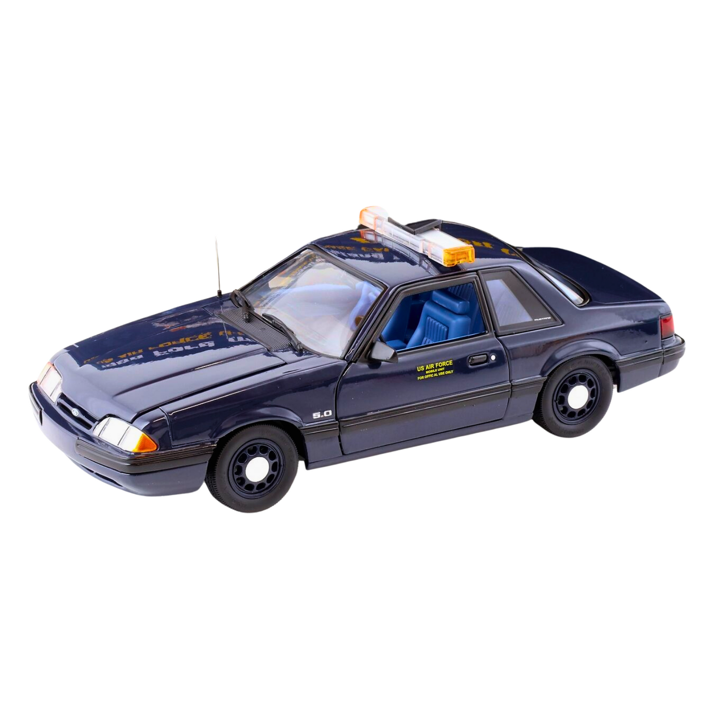 GMP 1988 Ford Mustang 5.0 SSP US Air Force U-Dragon Chaser Blue 1:18 Diecast