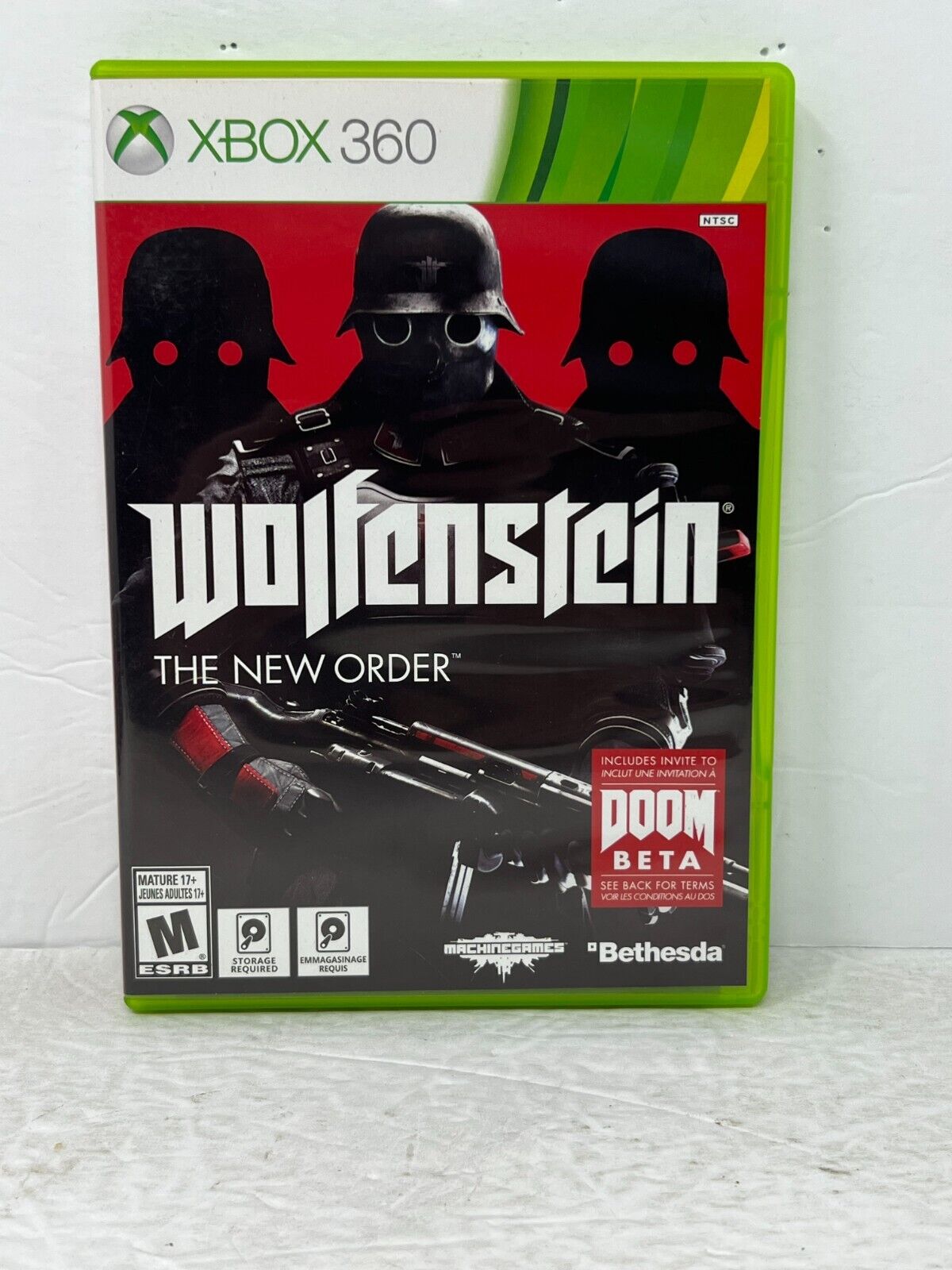 Xbox 360 Wolfenstein The New Order Video Game Used Complete Good Condition!!