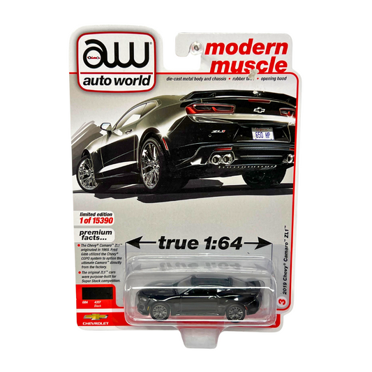 Auto World Modern Muscle 2019 Chevy Camaro ZL1 1:64 Diecast Version A Version 2