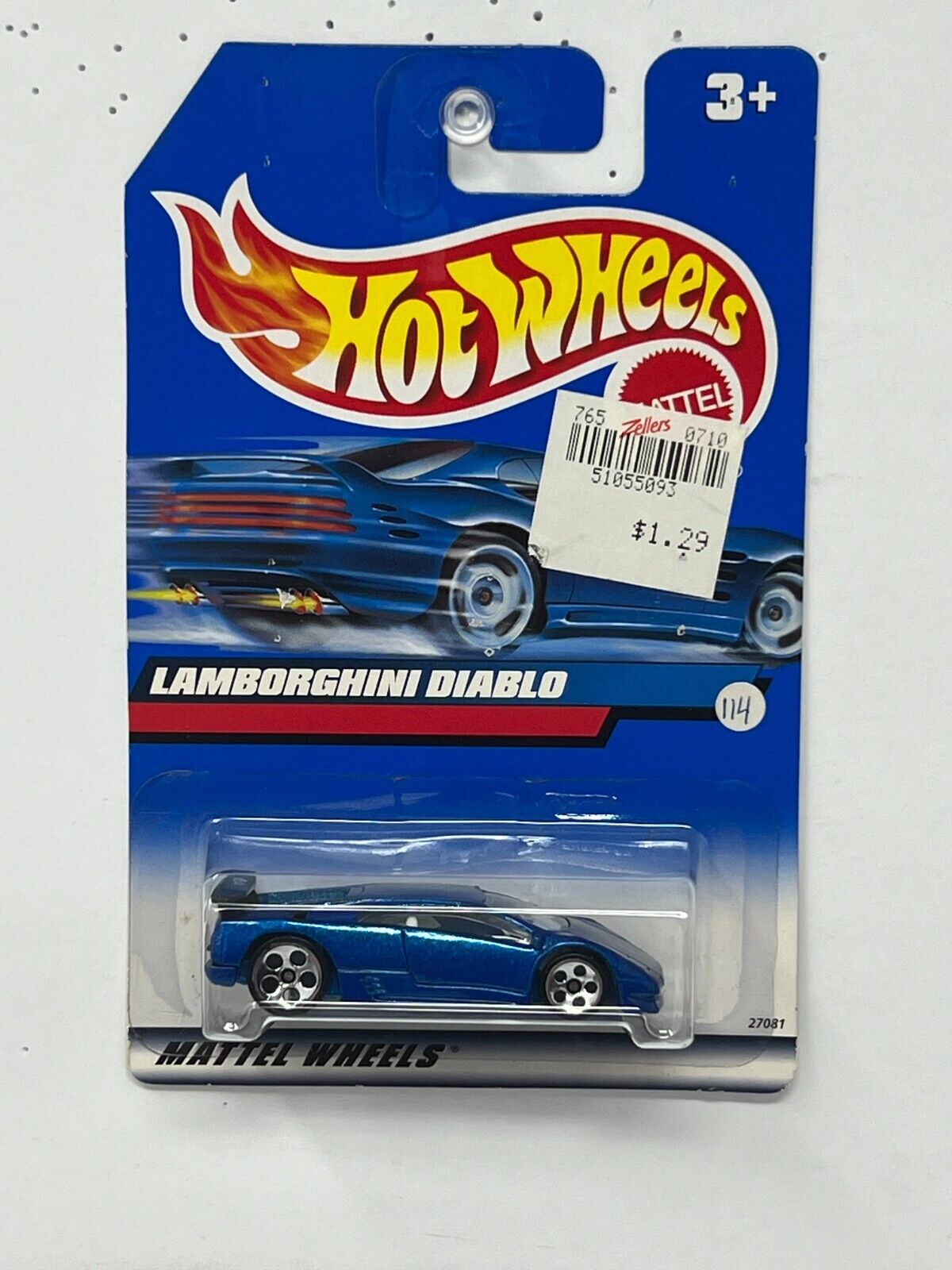 Hot Wheels Lamborghini Diablo 1:64 Diecast Blue V2