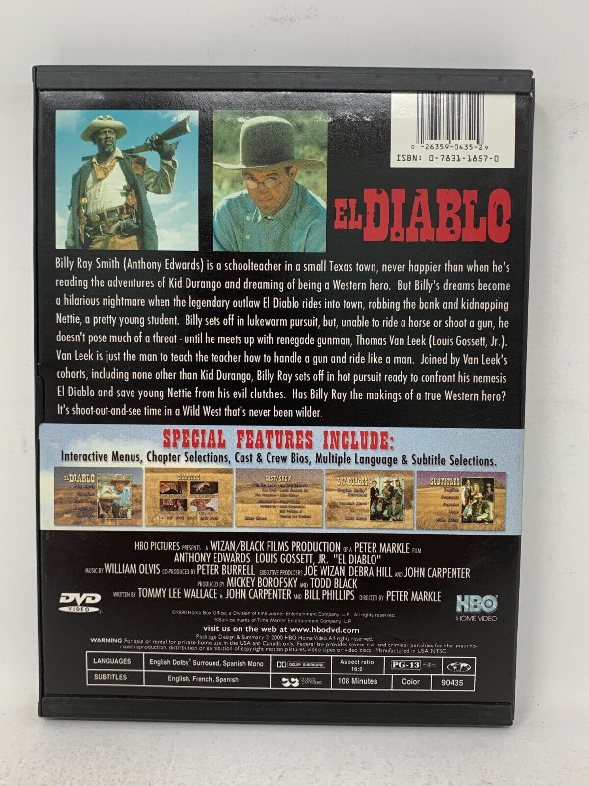 El Diablo (DVD) Western Good Condition!!