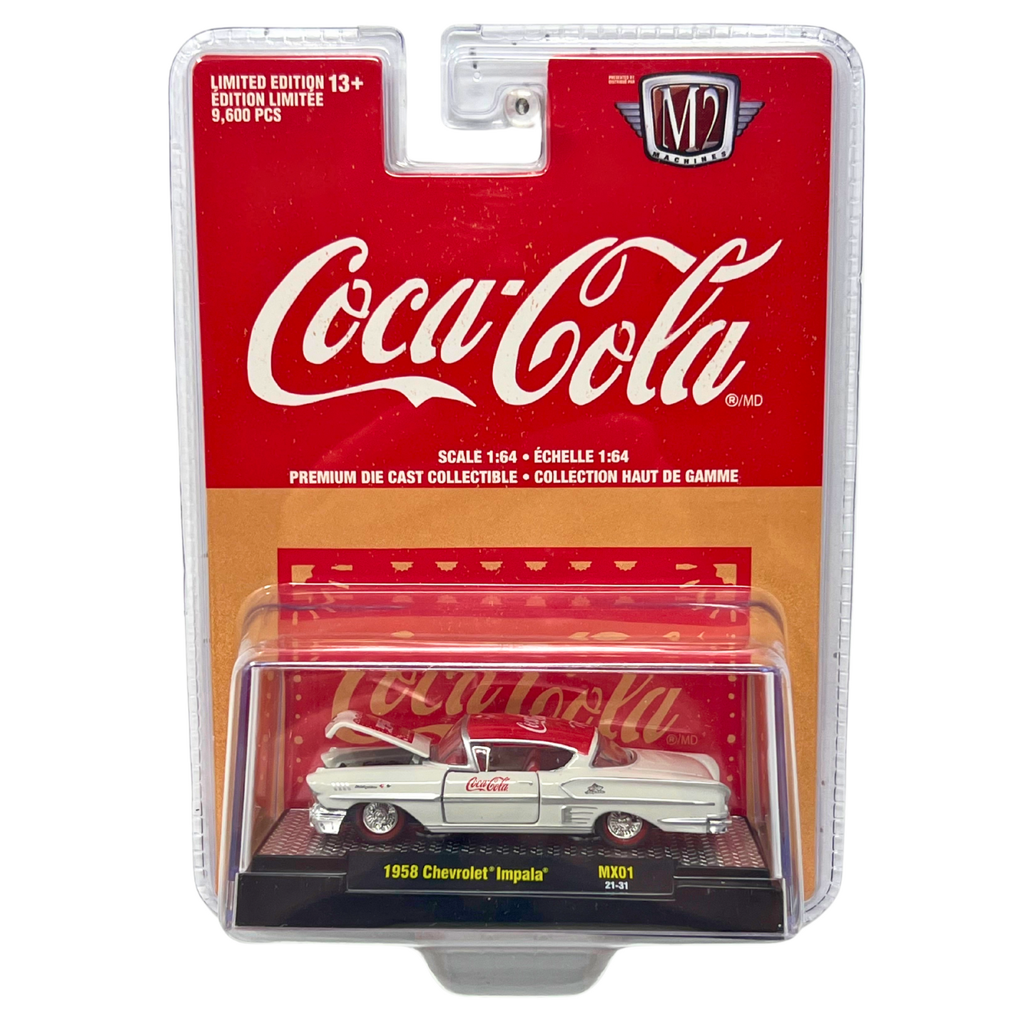 M2 Machines Coca-Cola 1958 Chevrolet Impala 1:64 Diecast