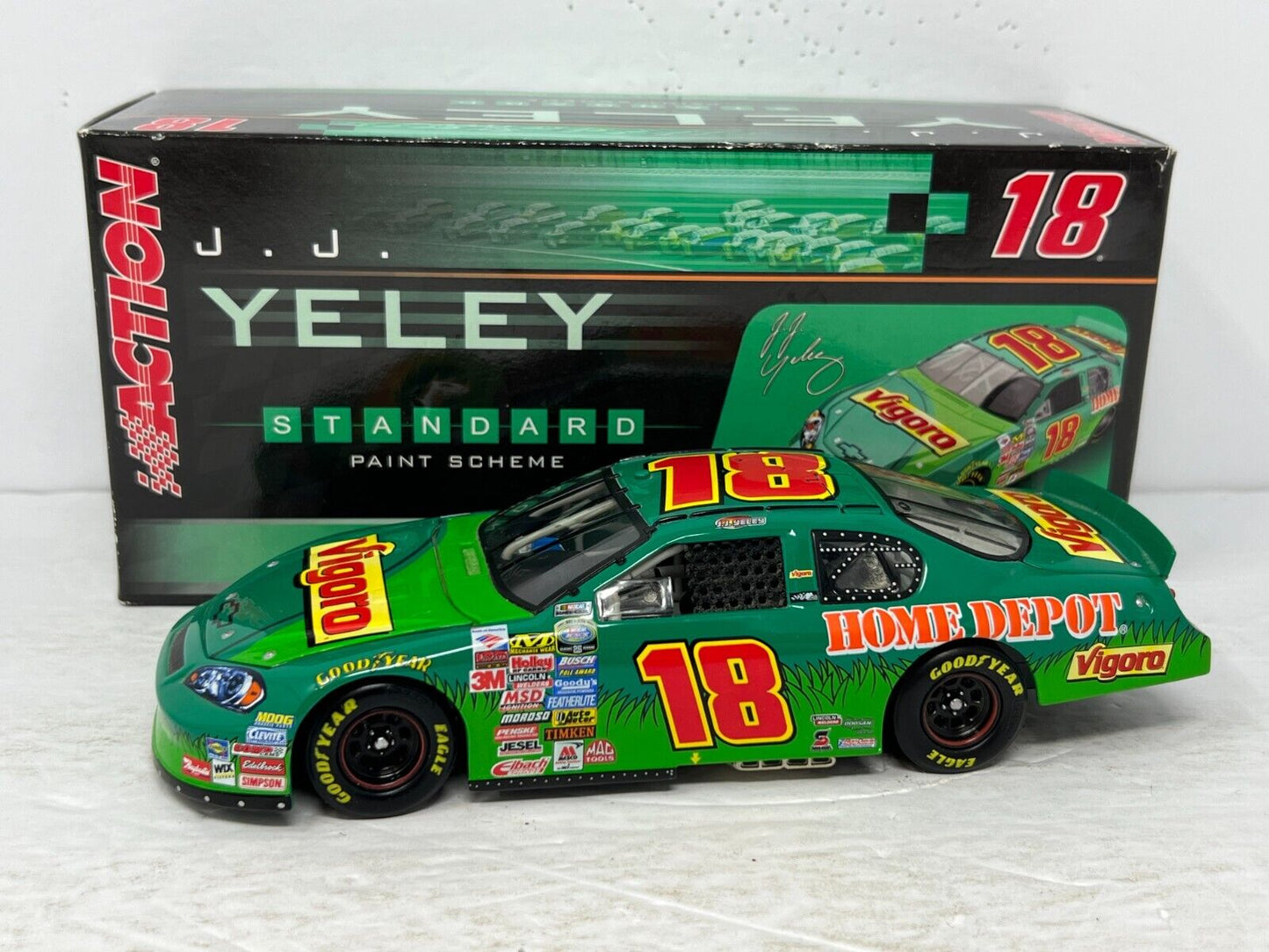 Action Nascar #18 JJ Yeley Vigoro Monte Carlo GM DEALERS (1 of 24#) 1:24 Diecast