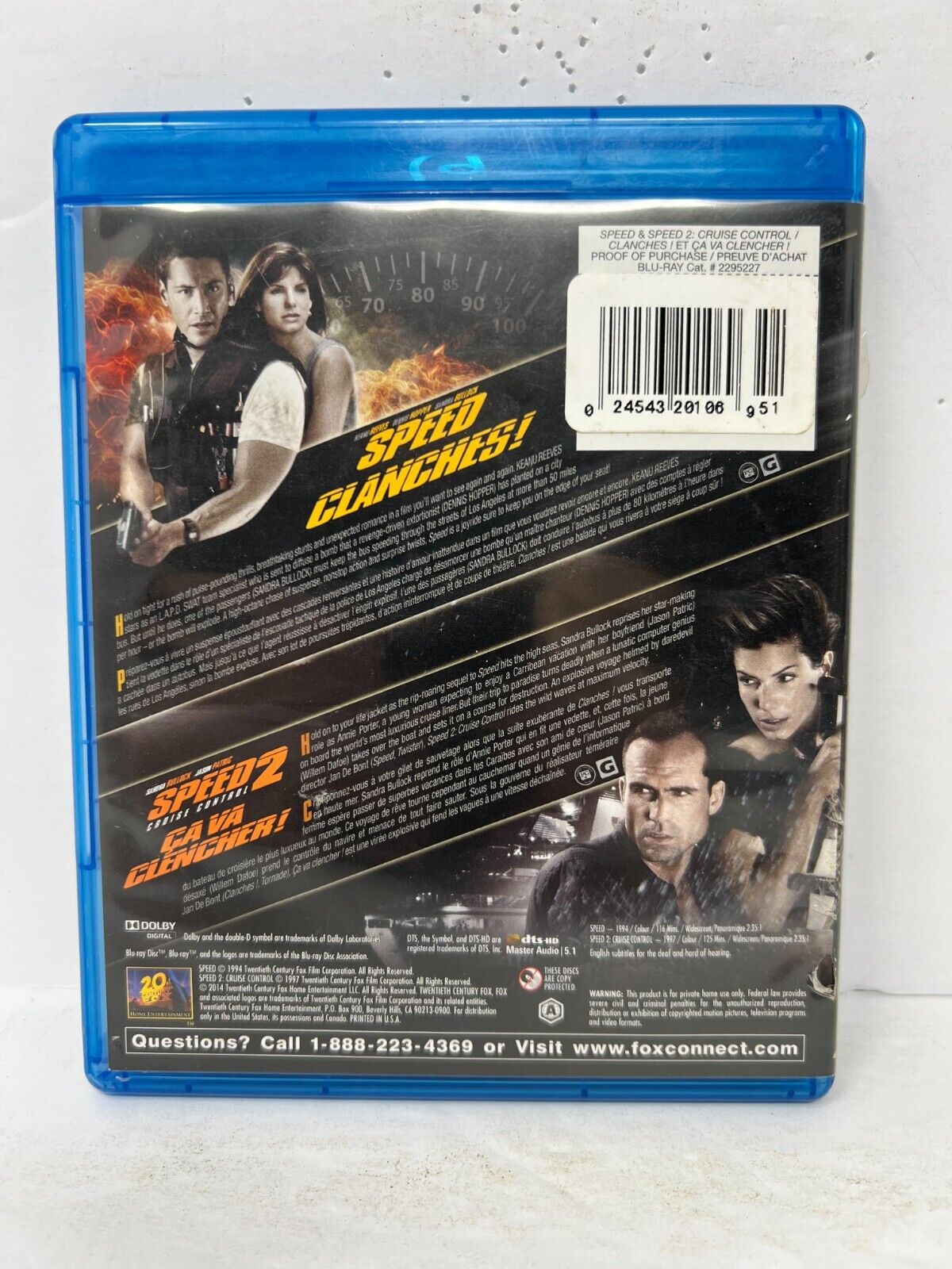 Speed (Blu-ray) Action Good Condition!!!