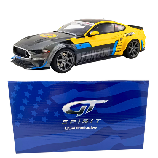 GT SPIRIT 2021 Ford Mustang RTR Spec 5 Widebody Pennzoil 1:18 Resin GTS Model