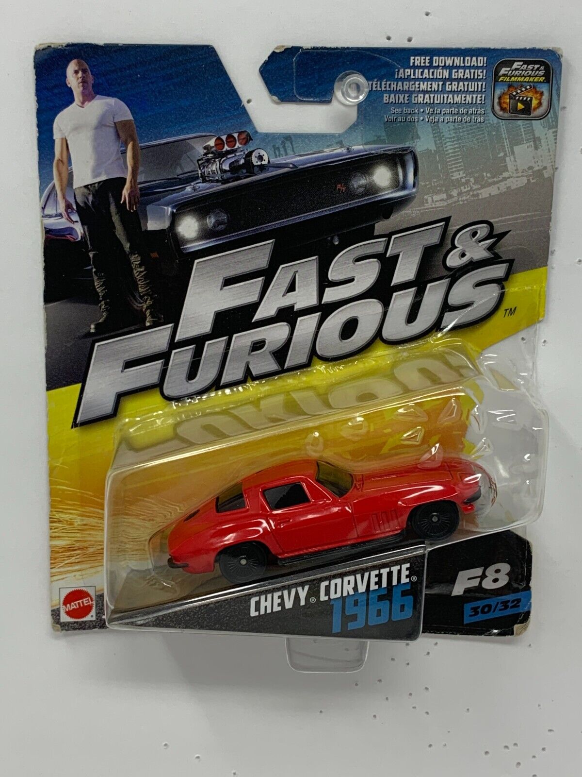 Fast & Furious F8 1966 Chevy Corvette 1:55 Diecast
