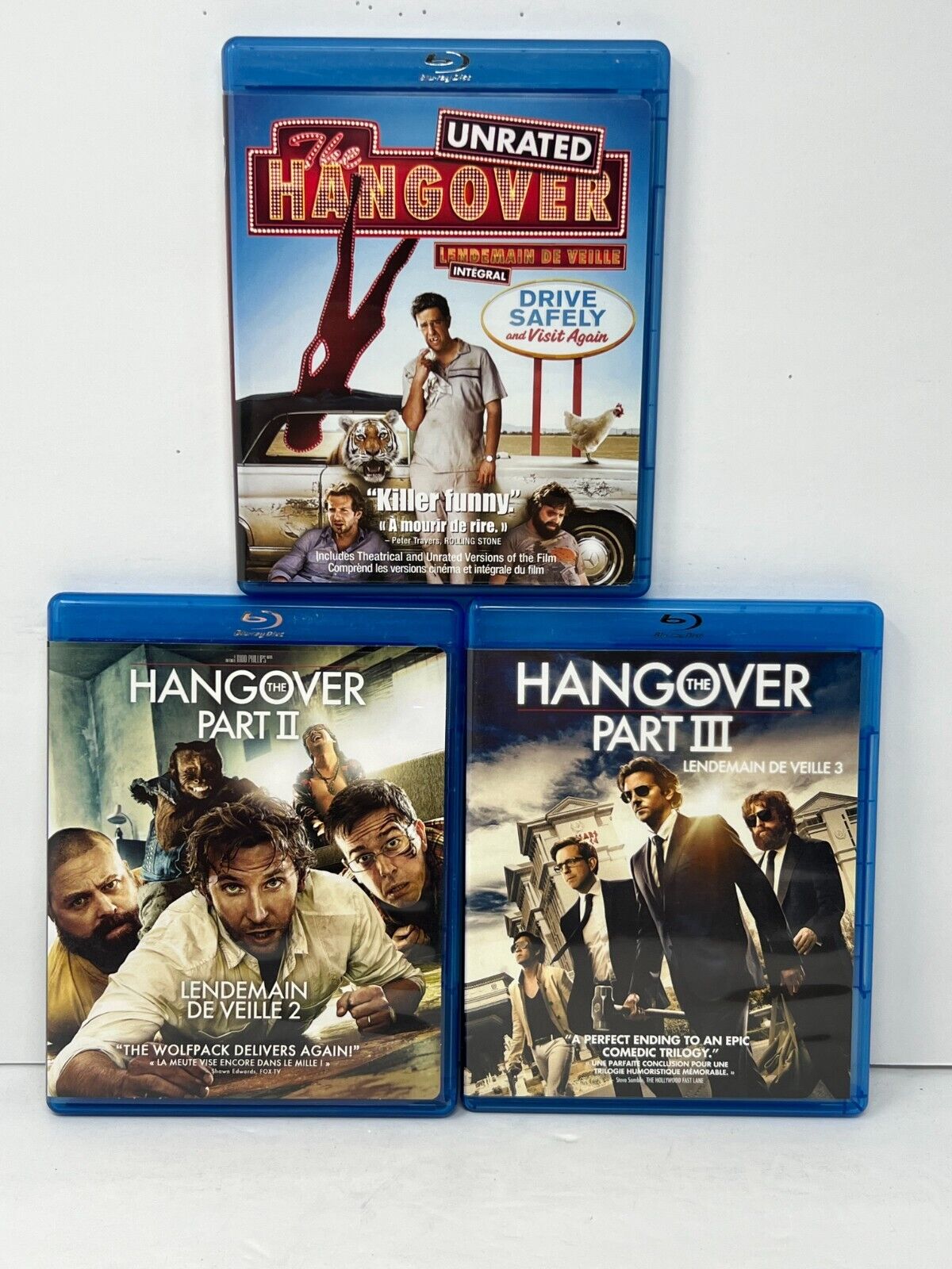 The Hangover 1-3 Trilogy (Blu-ray) Comedy Good Condition!!!