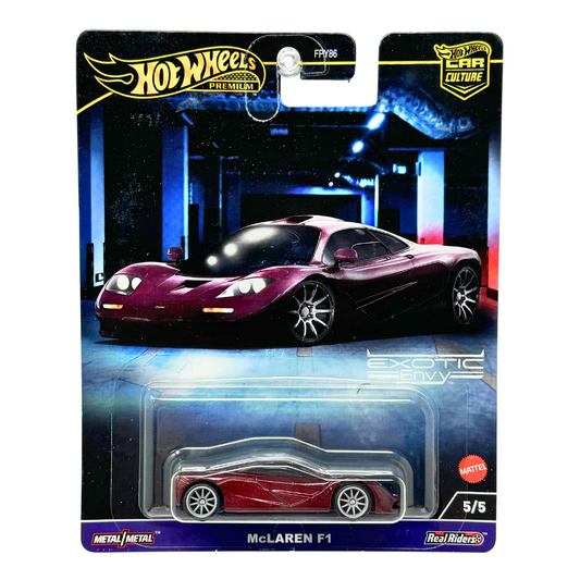 Hot Wheels Premium Exotic Envy McLaren F1 1:64 Diecast