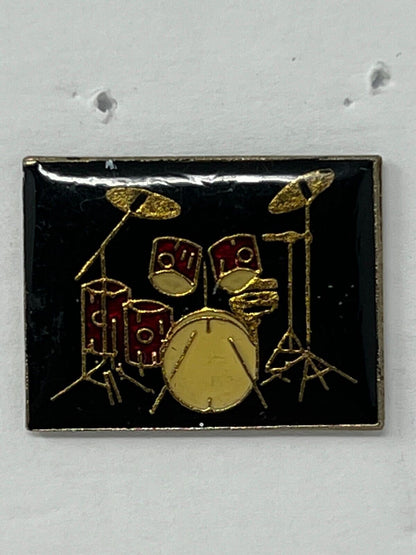 Drum Set Music Lapel Pin P1
