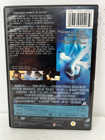 Prozac Nation (DVD) Drama Good Condition!!!