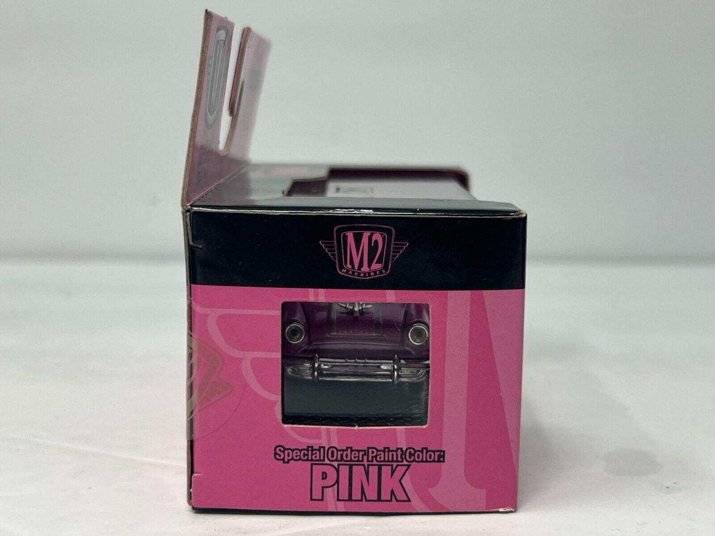 M2 Machines Pink 1955 Pontiac Star Chief 1:64 Diecast